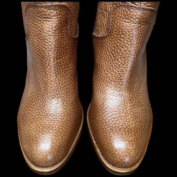 LUCKY BRAND Espositoh Women 8M Honey Pebbled Br own Leather Knee High Boots Ride - Picture 10 of 16